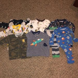 HUGE 50 Piece 12 Month Boys Bundle of Clothes